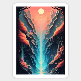 Abstract Nature Art Sticker